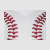 White Baseball Red Lace Strings Tissuepapier (Voorkant)