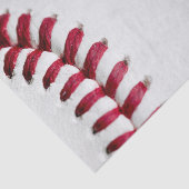 White Baseball Red Lace Strings Tissuepapier (Detail)