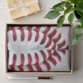 White Baseball Red Lace Strings Tissuepapier (Geschenk)