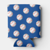 White Baseball Red Stitching Blikjeskoeler (Achterkant)