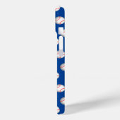 White Baseball Red Stitching Case-Mate iPhone Case (Achterkant / Links)