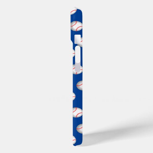 White Baseball Red Stitching Case-Mate iPhone Case (Achterkant / Links)