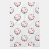 White Baseball Red Stitching Theedoek (Verticaal)