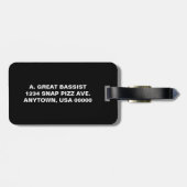 White Bass Clef Bagagelabel (Achterkant horizontaal)