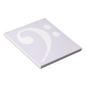 White Bass Clef Notitieblok (Schuin)