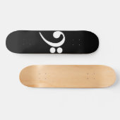 White Bass Clef Persoonlijk Skateboard (Horizontaal)