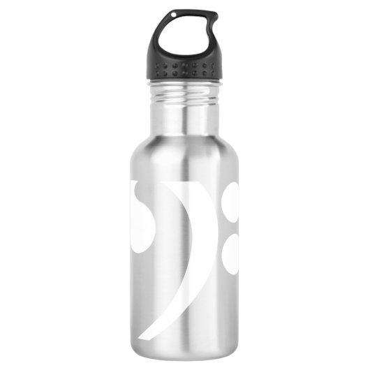 White Bass Clef Waterfles (Voorkant)