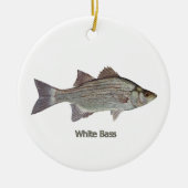 White Bass Keramisch Ornament (Voorkant)