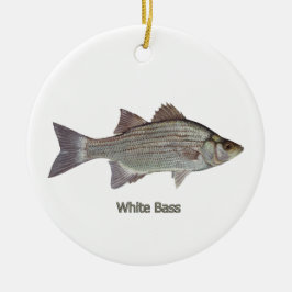 White Bass Keramisch Ornament