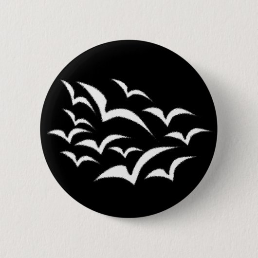 White bat Cloud Button (Voorkant)