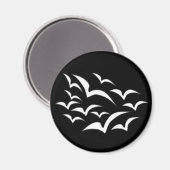 White Bat Cloud Magnet (Voorkant / Achterkant)
