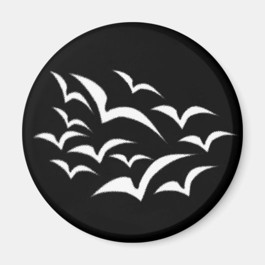 White Bat Cloud Magnet (Voorkant)