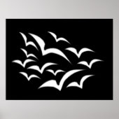 White Bat Cloud Poster (Voorkant)