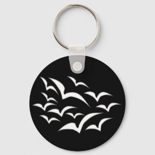 White Bat Cloud Sleutelhanger
