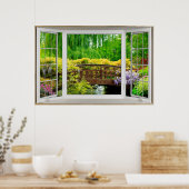 White Bay-vensterverlichting - Kleurrijke omgeving Poster (Keuken)