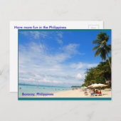 White Beach, Boracay Briefkaart (Voorkant / Achterkant)