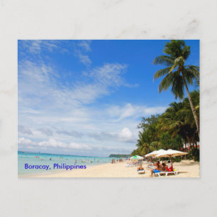 White Beach, Boracay Briefkaart