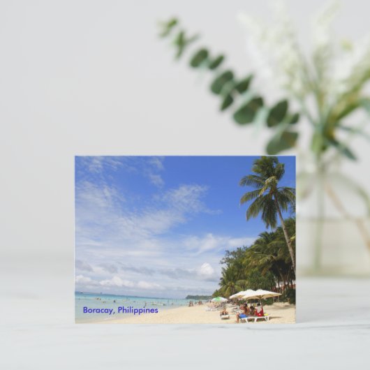 White Beach, Boracay Briefkaart (Staand voorkant)