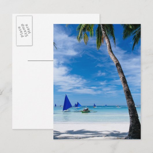 White Beach | Boracay, Filipijnen Briefkaart (Voorkant / Achterkant)