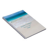 White Beach Bruiloft Gast Inloggen Notitieboek (Rechterzijde)