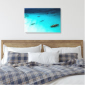 White Beach Canvas Afdruk (Insitu (Slaapkamer))
