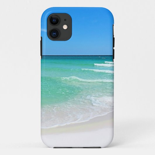 White Beach Case-Mate iPhone Case (Achterkant)