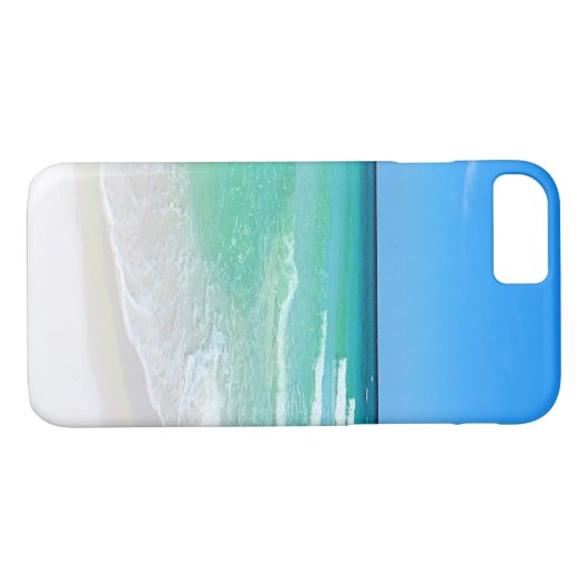White Beach Case-Mate iPhone Case (Achterkant (Horizontaal))