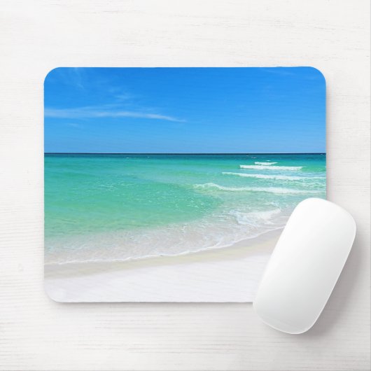 White Beach Mousepad Muismat (Met muis)