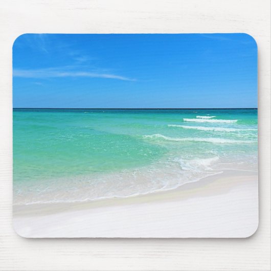 White Beach Mousepad Muismat (Voorkant)