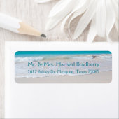 White Beach retour adreslabel Etiket (Insitu)