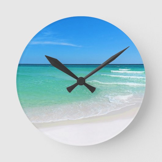 White Beach Ronde Klok (Voorkant)