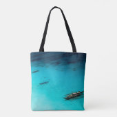 White Beach Tote Bag (Achterkant)
