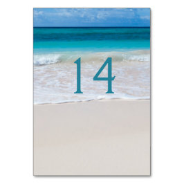 White Beach Trouwtafel nummer Kaart