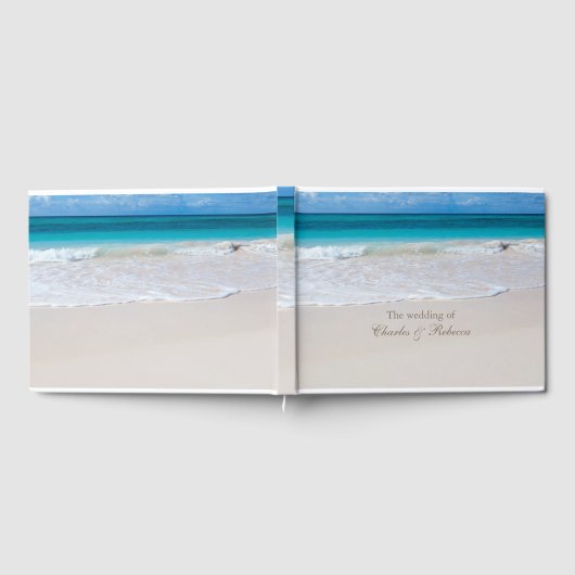 White Beach Weddenschap Book Gastenboek (Volledig)