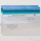 White Beach Wedding Program (Voorkant / Achterkant)
