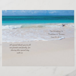 White Beach Wedding Program
