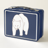 White Bear Drawing Lunch Boxes (Achterkant)