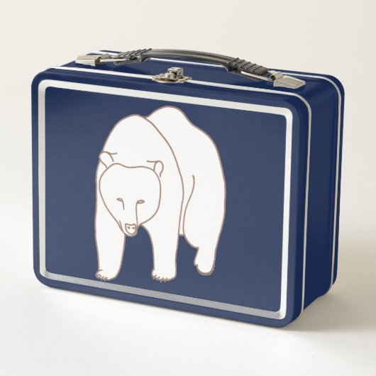 White Bear Drawing Lunch Boxes (Voorkant)