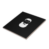 White Beard Ceramic Tile Tegeltje (Zijkant)
