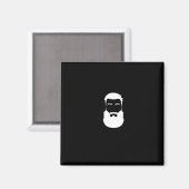 White Beard Magnet (Voorkant / Achterkant)