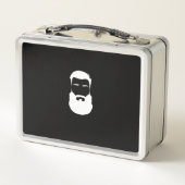 White Beard Metal Lunch Box (Achterkant)