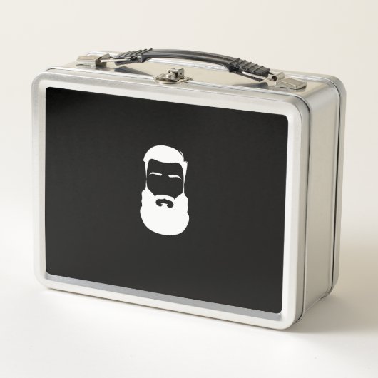 White Beard Metal Lunch Box (Voorkant)