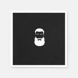 White Beard Paper Napkins Servetten