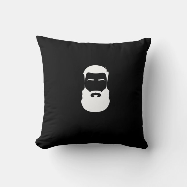 White Beard Pillow Kussen (Voorkant)