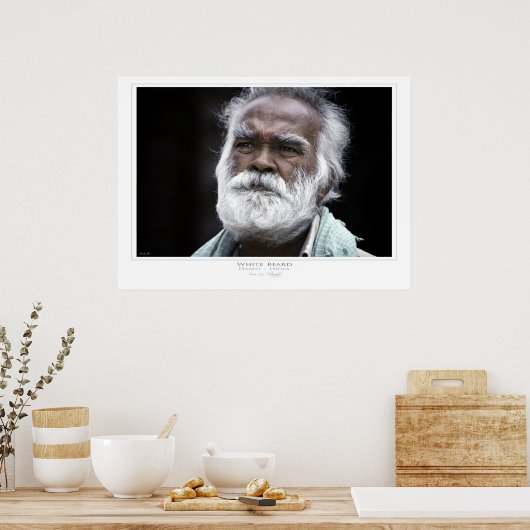 White beard print (Keuken)