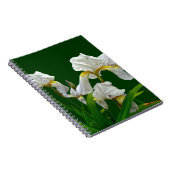 White Bearted Iris Blossom Notitieboek (Rechterzijde)