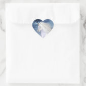 White Beauty Eenhoorn Hart Sticker (Tas)
