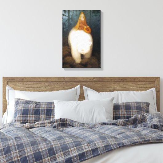 White Beer King Valemon Canvas Afdruk (Insitu (Slaapkamer))