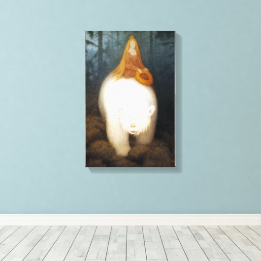 White Beer King Valemon Canvas Afdruk (Insitu (Houten vloer))