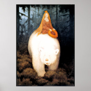 White Beer King Valemon, mooi kunstschilderij Poster
